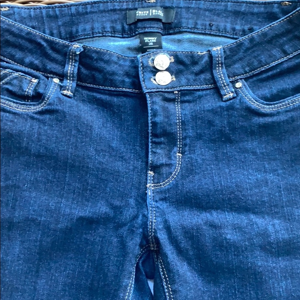 NWOT -White House Black Market skinny flare jeans